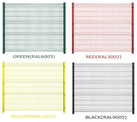 Welded Wire Mesh Fence Colors