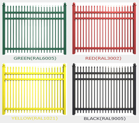 Steel Picket Fence Colors
