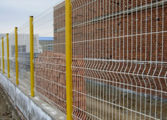 fence wire welded mesh attach wood application panel