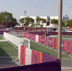 crowd control barriers - Used in Qatar 2022 World Cup Stadium