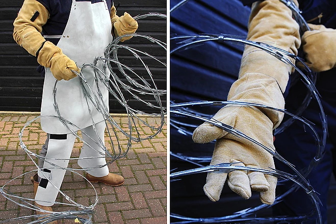 Concertina Razor Wire to tighten the wire drawing