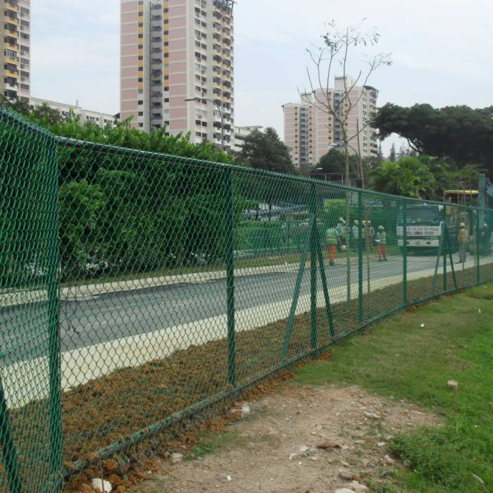 Environmentally friendly chain link fence