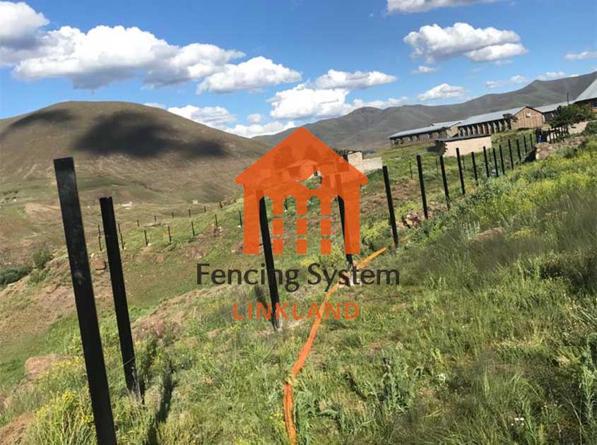 Welded wire mesh fence - - Lesotho